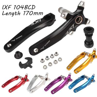 Bicycle Crank Set IXF 104 BCD CNC Ultralight Crank Arm MTB/Road Bicycle Crankset With BB Crank for Bicycle Accessories Bike Part