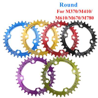 SNAIL Ultralight 104BCD 32/34/36/38T A7075 Alloy MTB Bike Bicycle Chainring Narrow Wide Oval Round Chainwheel Cycle Crankset