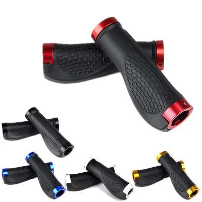 MTB Road Cycling Anti-Skid Mountain Bike Grips Rubber Handlebar Cover Lock On Ends